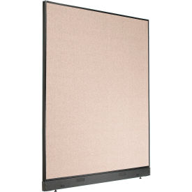 Interion® Office Partition Panel with Pass-Thru Cable 60-1/4""W x 76""H Tan