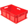 Global Industrial™ Solid Straight Wall Container 23-3/4""Lx15-3/4""Wx8-1/4""H Red