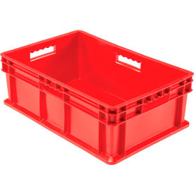 Global Industrial™ Solid Straight Wall Container 23-3/4""Lx15-3/4""Wx8-1/4""H Red