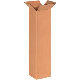Global Industrial™ Tall Cardboard Corrugated Boxes 6""L x 6""W x 24""H Kraft