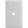 Bryant® Standard White Telephone And Coax Plate 1-Gang