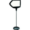 MasterVision Arrow Dry-Erase Sign Stand 17"" X 25"" Black
