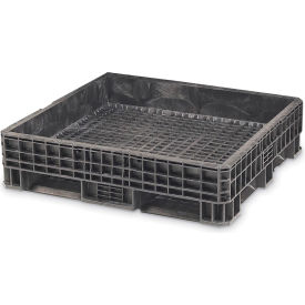 ORBIS Heavy-Duty Bulkpak Container HDRS4845-21 - 48 x 45 x 21 - Fixed Wall Black