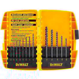 DeWALT® Drill Bit Set DW1163 Black Oxide 13 Pieces 1/16"" - 1/4"" Split Point Bits
