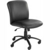 Big & Tall Mid Back Chair Black Vinyl