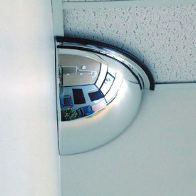 Quarter Dome Acrylic Mirror Indoor 36"" Dia. 90° Viewing Angle