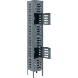 Global Industrial™ Capital® 6-Tier 6 Door Ventilated Box Locker 12""Wx15""Dx78""H Assembled