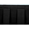 8'L Box-Pleat Skirting for 24""H Stage - Black