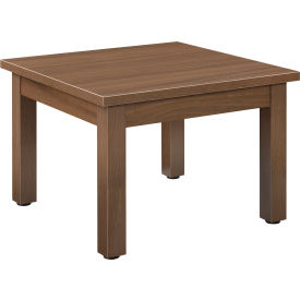 Interion® Wood End Table - 24"" x 24"" - Walnut