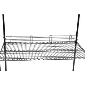 Nexel® Black Epoxy Wire Ledge 48""W x 4""H