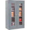 Global Industrial™ Clear View Storage Cabinet 36""W x 18""D x 78""H Unassembled Gray
