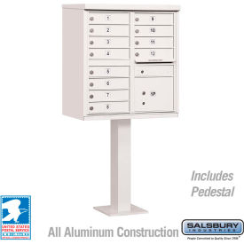Cluster Box Unit 12 A Size Doors Type II White USPS Access
