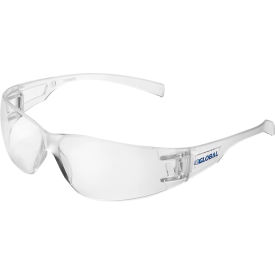 Global Industrial™ Frameless Safety Glasses Anti-Fog Clear Lens
