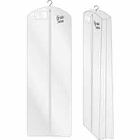 24"" X 72"" 3 Gauge Vinyl Taffeta W/ Hanging Pocket Zipper & Side Gusset - White