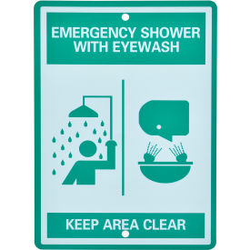 Global Industrial™ Emergency Eyewash/Shower Station Sign Replacement
