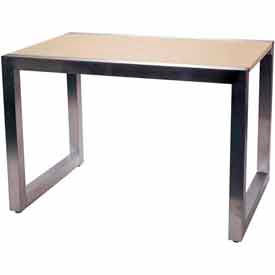 Medium Display Table - Frame Only - Satin Chrome