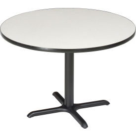 Interion® 36"" Round Restaurant Table Gray