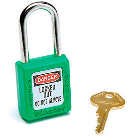 Master Lock® Safety 410 Series Zenex® Thermoplastic Padlock Green 410GRN