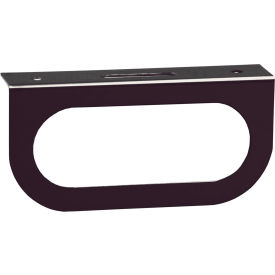 Single Oval Black Powder Coated Carbon Steel Light Bracket - Min Qty 12
