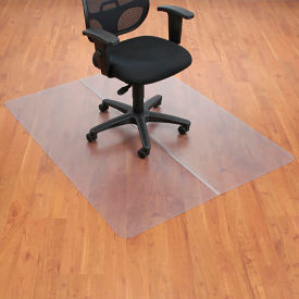 Interion® Office Chair Mat for Hard Floor - 46""W x 60""L - Straight Edge