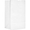 Paper Grocery Bags #20 Squat 8-1/4""W x 5-15/16""D x 13-3/8""H White 500/Pack