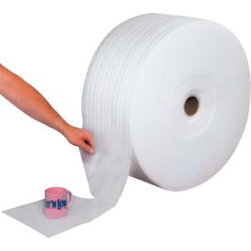 Global Industrial™ UPSable Perforated Foam Roll 12""W x 900'L x 1/16"" Thick White 1 Roll