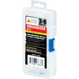 Quantum QB200 Organizer Box - 3-8 Adjustable Compartments - 5-1/2""L x 2-3/4""W x 1-1/4""H