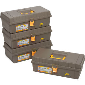 Plano Molding 100-000 Toolbox No Tray 15-3/8""L x 7-3/4""W x 5-1/4""H Gray