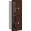 4C Horizontal Mailbox 37-1/2""H Single Column 2 PL5 Doors Front Load Bronze USPS