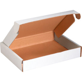 Global Industrial™ Corrugated Tab Lock Literature Mailers 9""L x 6-1/2""W x 2-3/4""H White
