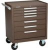 Kennedy® 297XB K2000 Series 29""W X 20""D X 35""H 7 Drawer Brown Roller Cabinet