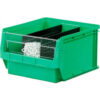 Quantum Plastic Magnum Stacking Bin 12""W x 20""L x 6""H Green
