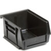 Global Industrial™ Plastic Hang & Stack Bin 5-3/8""L x 4-1/8""W x 3""H Black