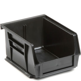 Global Industrial™ Plastic Hang & Stack Bin 5-3/8""L x 4-1/8""W x 3""H Black