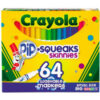 Crayola® Pip-Squeaks Skinnies Washable Markers 64 Colors 64/Set