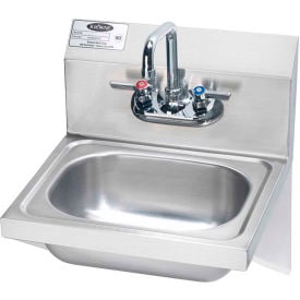 Krowne® HS-10 - 16"" Wide Hand Sink With Side Support Brackets Wrist Handles