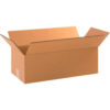 Global Industrial™ Long Cardboard Corrugated Boxes 18""L x 8""W x 4""H Kraft