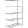 Nexel® 5 Shelf Poly-Z-Brite® Wire Shelving Unit Add On 24""W x 24""D x 63""H
