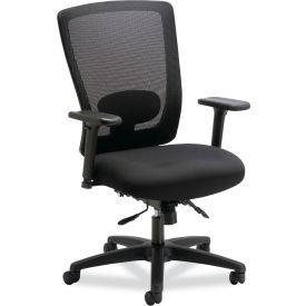 Alera® Envy Series Mesh Mid-Back Multifunction Chair 250 lb Cap 17 - 21.5"" Seat Height Black