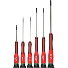 Milwaukee® 48-22-2610 6 Pc. TORX® Precision Screwdriver Set W/ Case