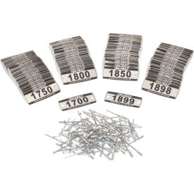Global Industrial™ Locker Number Plate Kit Numbered 1700-1899 200/Pack