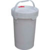 6.5 Gallon Screw-Top Plastic Pail & Lid PAIL-SCR-65-W - White