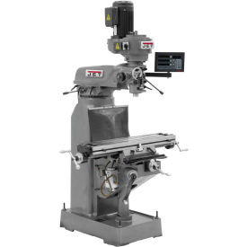 Jet 691175 JVM-836-1 Milling Machine W/Newall DP700 DRO X & Y-Axis 1-1/2 HP