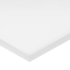USA Sealing UHMW Polyethylene Bar 60""L x 1/2""W x 1/8"" Thick White