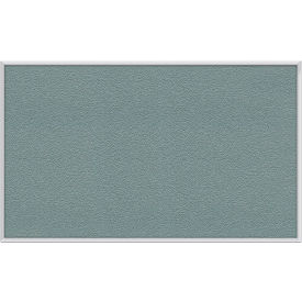 Ghent Bulletin Board - Vinyl - Aluminum Frame - 46.5""W x 36""H - Stone