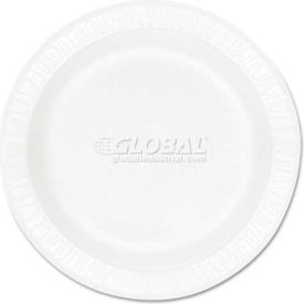 Dart® 10PWCR Foam Plate White 10-1/4"" Dia. 500/Carton