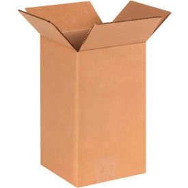 Global Industrial™ Tall Cardboard Corrugated Boxes 6""L x 6""W x 10""H Kraft