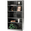 Safco® Aberdeen Series 5 Shelf Bookcase with 1 Fixed Shelf Gray Steel
