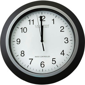 Allpoints 1511054 Clock Wall 12"" Atomix