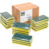 Global Industrial™ Heavy Duty Scrub Sponge Yellow/Green 3.25"" x 6.25"" - Case of 20 Sponges